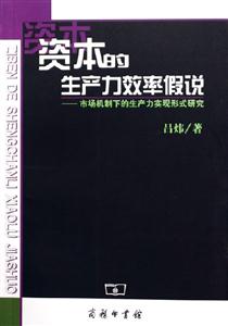 資本的生產力效率假說市場機制下的生產力實現形式研究