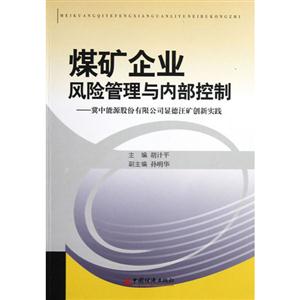 煤礦企業(yè)風(fēng)險(xiǎn)管理與內(nèi)部控制冀中能源股份有限公司顯德汪礦創(chuàng)新實(shí)踐